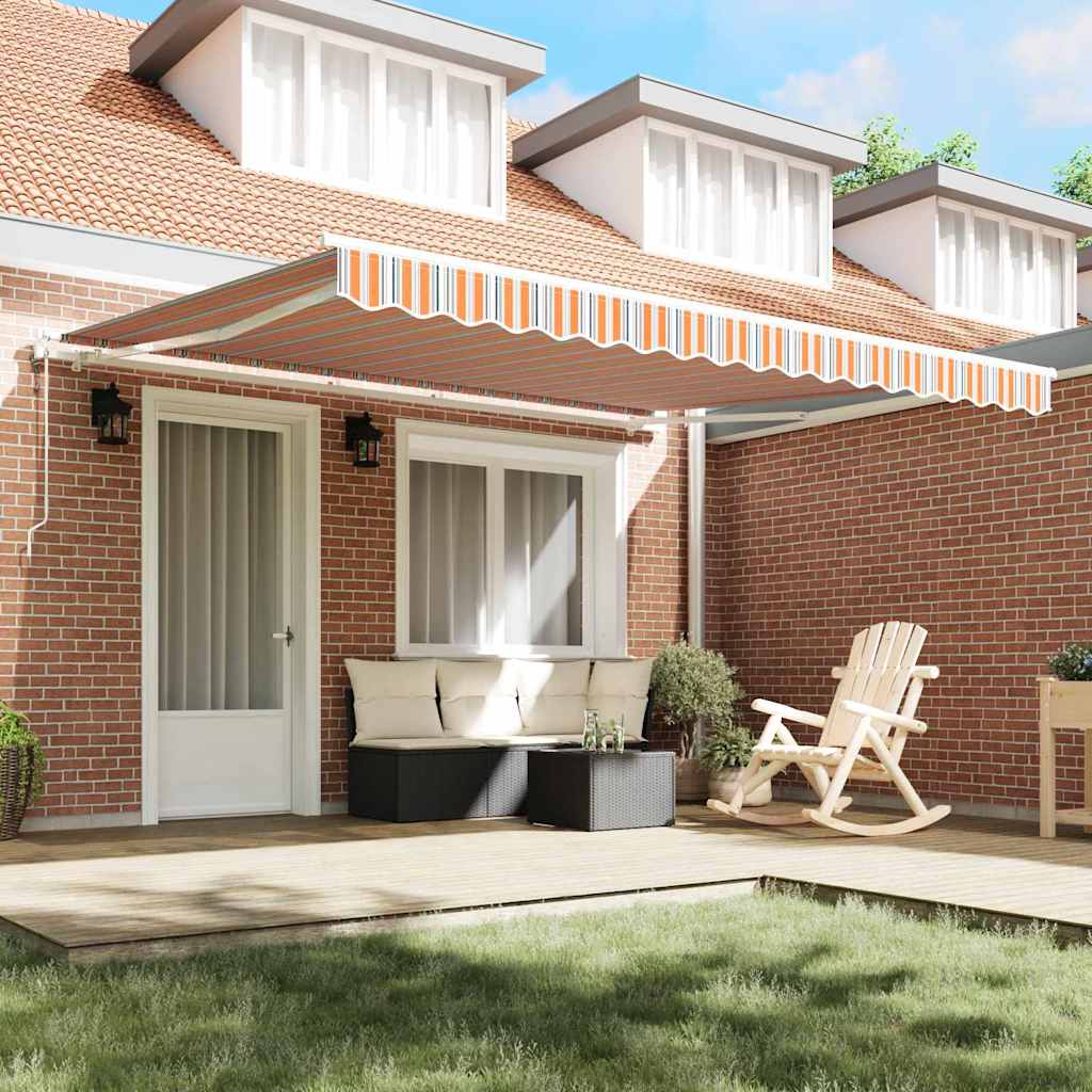 Retractable Awning 400 x 300 cm Multicolour