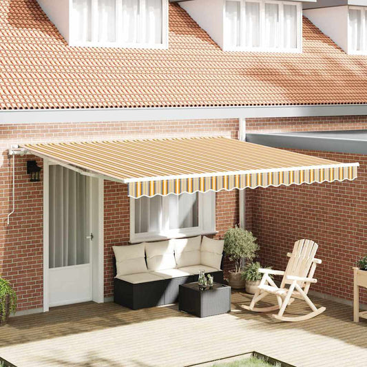 Retractable Awning 400 x 300 cm Multicolour