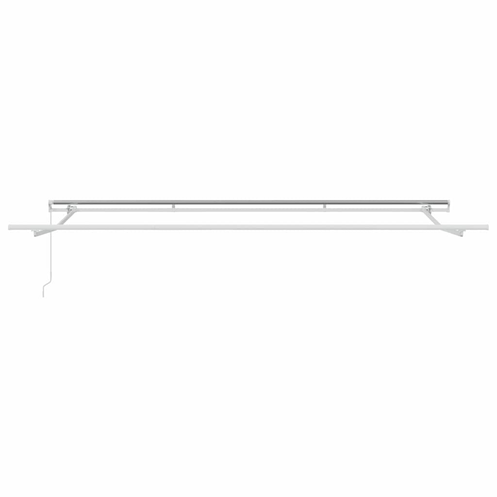 Retractable Awning White 400 x 300 cm Polyester