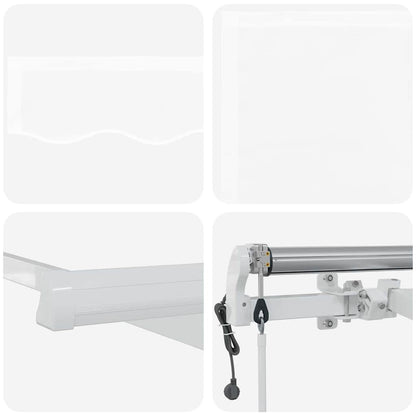 Retractable Awning 400 x 300 cm White