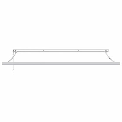 Retractable Awning Light Grey 400 x 300 cm Fabric and Metal