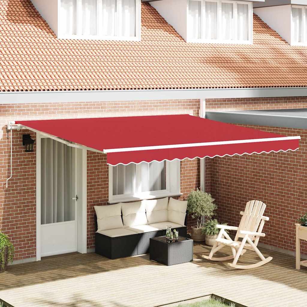 Retractable Awning 400 x 300 cm Red