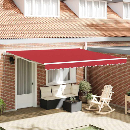 Retractable Awning 400 x 300 cm Red