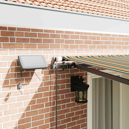 Retractable Awning Manual Green and yellow 400 x 300 cm Fabric