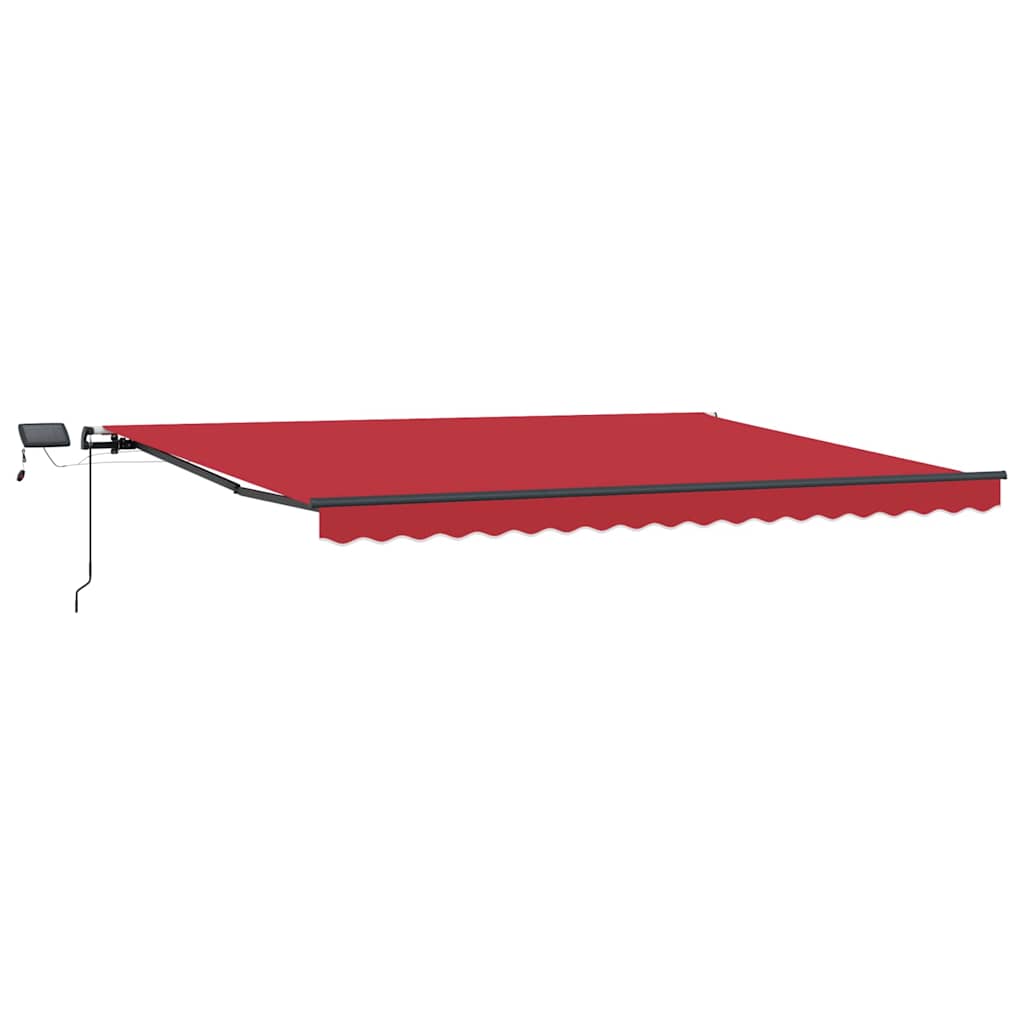 Retractable Awning Manual Red 400 x 350 cm Fabric