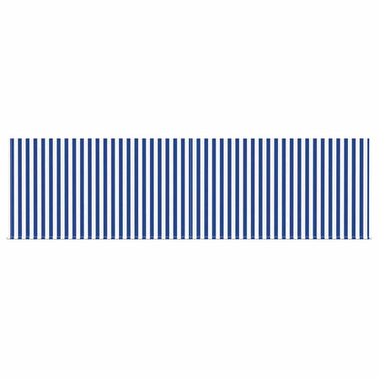 Retractable Awning Blue and white 450 x 300 cm Fabric