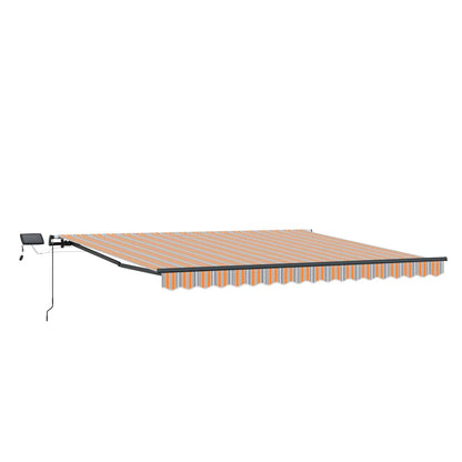 Retractable Awning Manual Multicolour 450 x 300 cm Fabric
