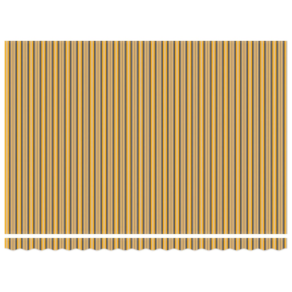 Retractable Awning Multicolour 450 x 300 cm Polyester and Metal