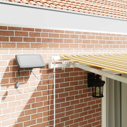 Retractable Awning with Manual Multicolour 450 x 300 cm Fabric