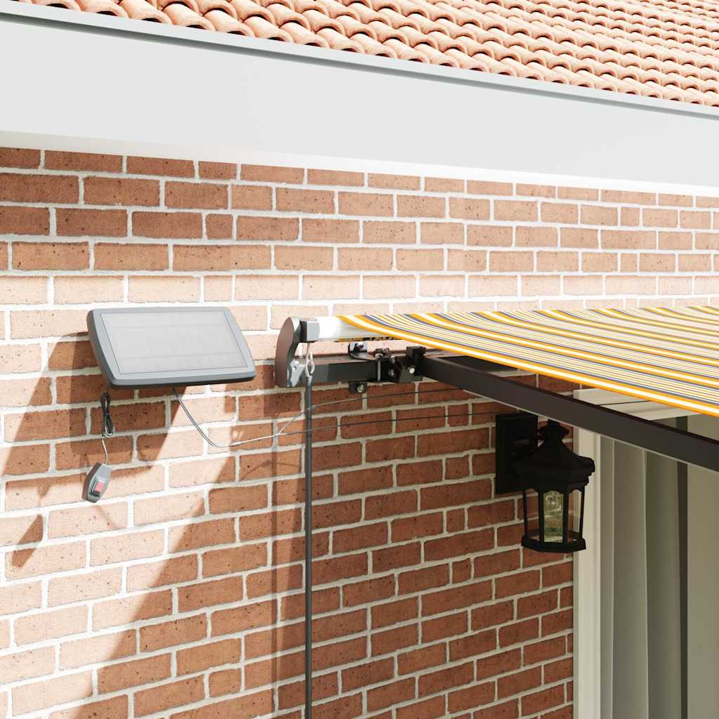 Retractable Awning Manual Multicolour 450 x 300 cm Fabric