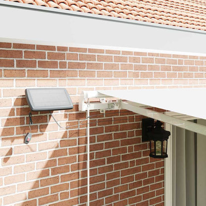 Retractable Awning with Manual White 450 x 300 cm Fabric