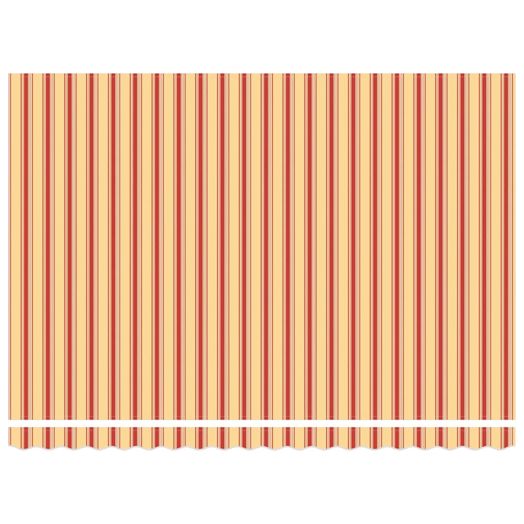 Retractable Awning Manual Yellow and orange 450 x 350 cm Fabric