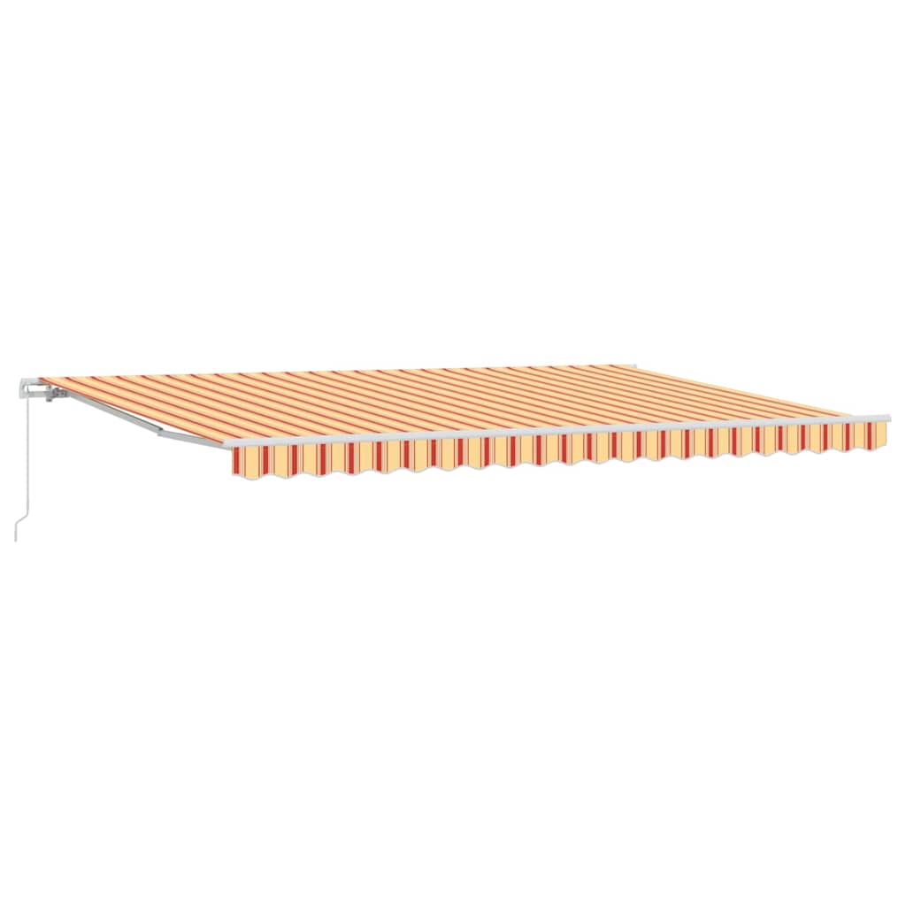 Retractable Awning Yellow and Orange 500 x 300 cm