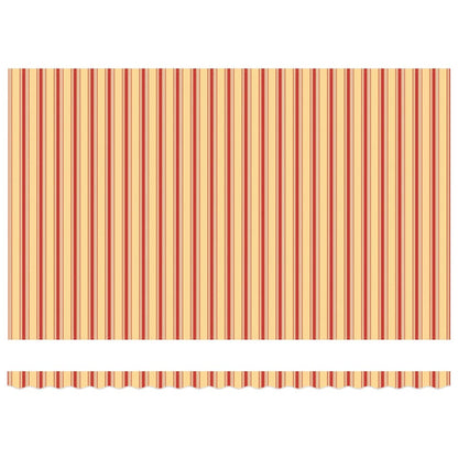 Retractable Awning with Yellow and orange 500 x 300 cm Fabric