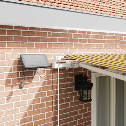 Retractable Awning with Manual Multicolour 500 x 300 cm Fabric