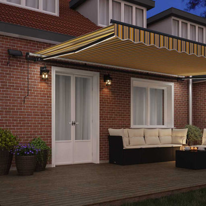 Retractable Awning Manual Multicolour 500 x 300 cm Fabric