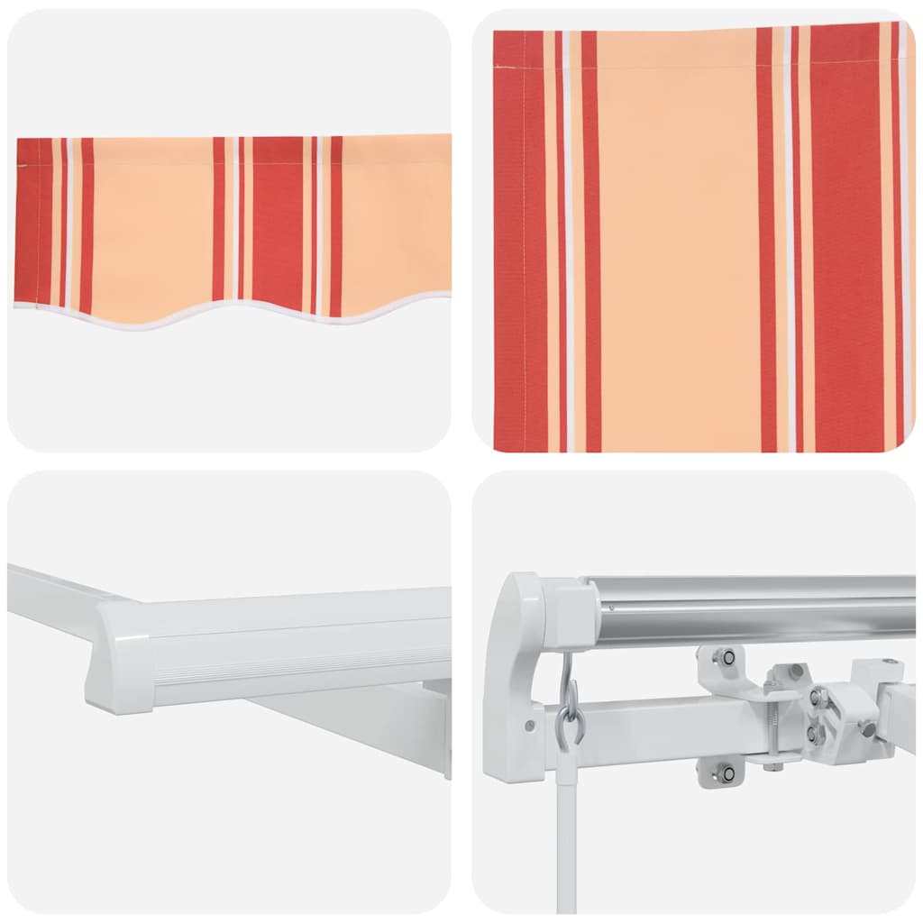 Retractable Awning Retractable Yellow and Orange 600 x 300 cm