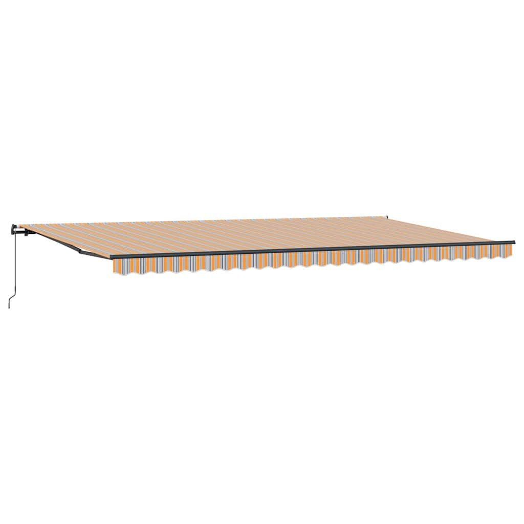Retractable Awning Manual Multicolour 600 x 300 cm Fabric