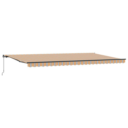 Retractable Awning Manual Multicolour 600 x 300 cm Fabric