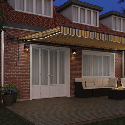 Retractable Awning Manual Multicolour 600 x 300 cm Fabric