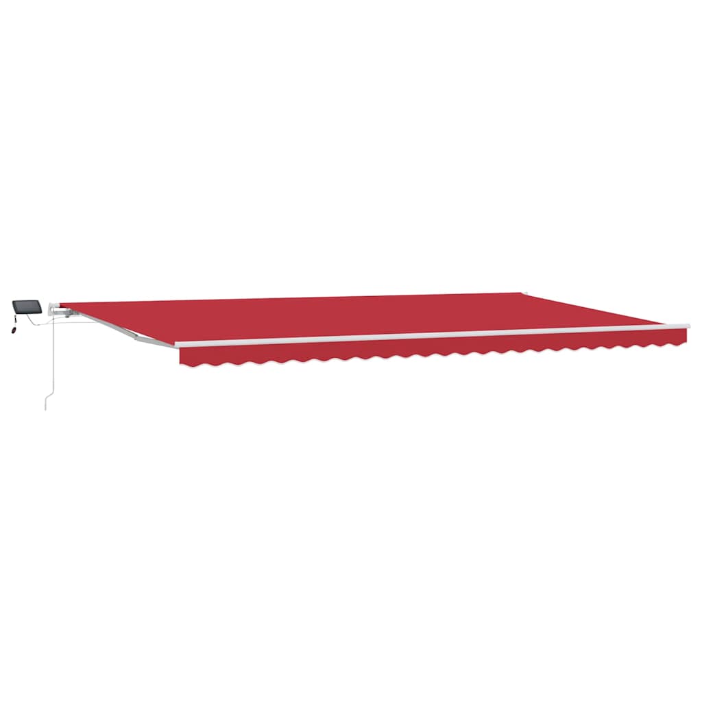 Retractable Awning with Manual Red 600 x 350 cm Fabric