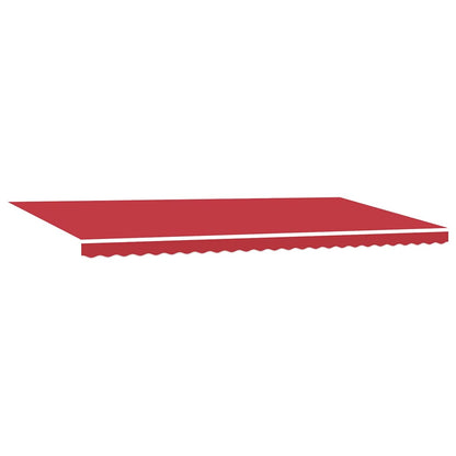 Retractable Awning Manual Red 600 x 350 cm Fabric