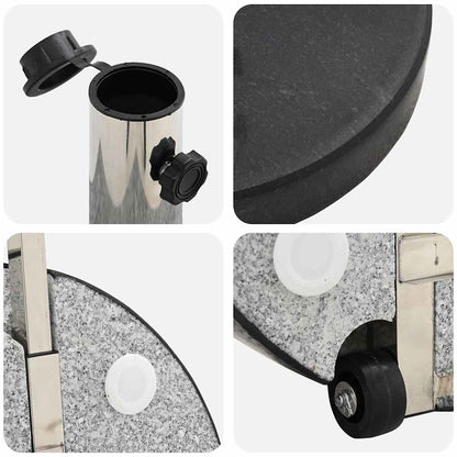 Parasol Base Black 45 x 45 x 37.5 cm Granite