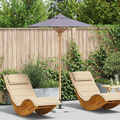 Garden Parasol Dark grey 150 x 150 x 210 cm Bamboo