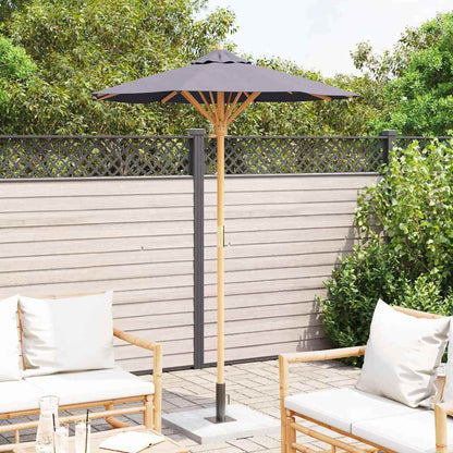 Garden Parasol Dark grey 150 x 150 x 210 cm Bamboo