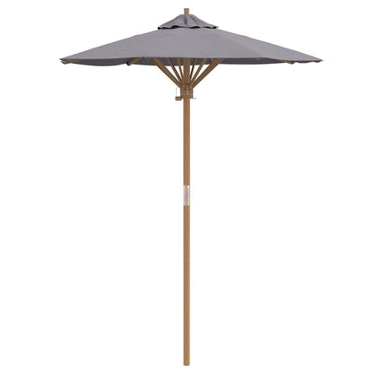 Garden Parasol Dark grey 150 x 150 x 210 cm Bamboo