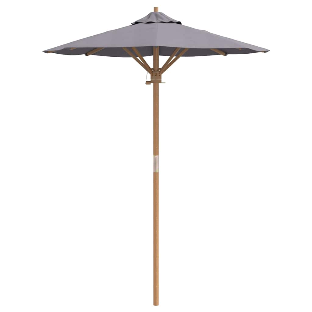 Garden Parasol Dark grey 150 x 150 x 210 cm Bamboo
