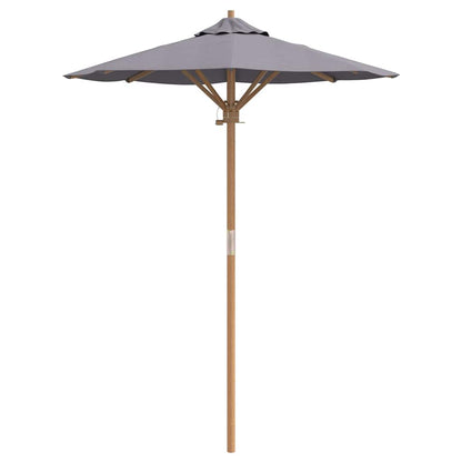 Garden Parasol Dark grey 150 x 150 x 210 cm Bamboo