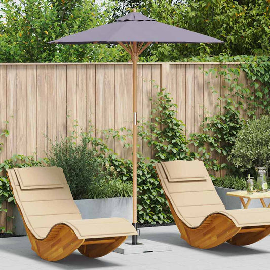 Garden Parasol Dark grey 180 x 180 x 230 cm Bamboo