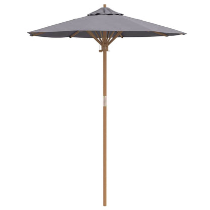 Garden Parasol Dark grey 180 x 180 x 230 cm Bamboo