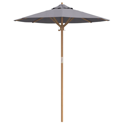 Garden Parasol Dark grey 180 x 180 x 230 cm Bamboo