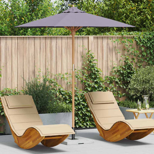 Garden Parasol Dark grey 217 x 217 x 230 cm Bamboo