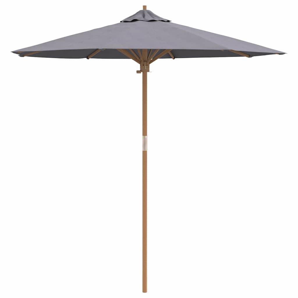 Garden Parasol Dark grey 217 x 217 x 230 cm Bamboo