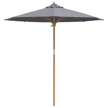 Garden Parasol Dark grey 217 x 217 x 230 cm Bamboo
