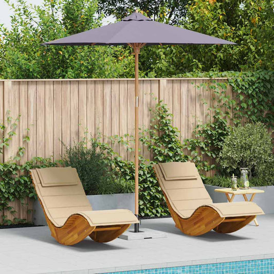 Garden Parasol Dark grey 240 x 240 x 260 cm Bamboo