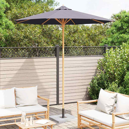 Garden Parasol Dark grey 240 x 240 x 260 cm Bamboo