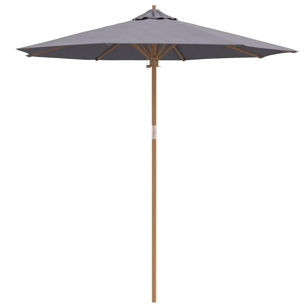 Garden Parasol Dark grey 240 x 240 x 260 cm Bamboo
