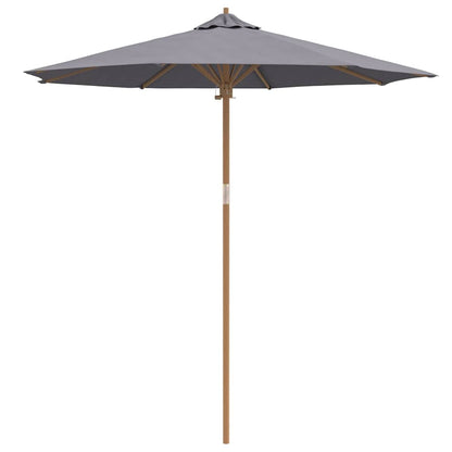 Garden Parasol Dark grey 240 x 240 x 260 cm Bamboo
