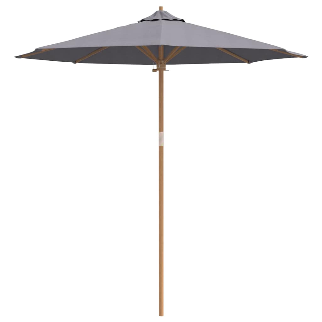 Garden Parasol Dark grey 240 x 240 x 260 cm Bamboo