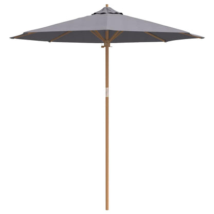 Garden Parasol Dark grey 240 x 240 x 260 cm Bamboo