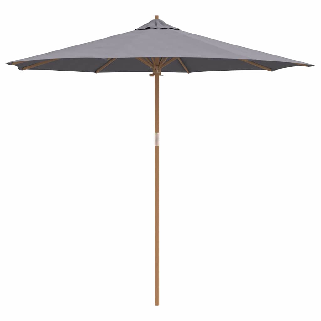 Garden Parasol Dark grey 270 x 270 x 260 cm Bamboo