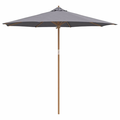 Garden Parasol Dark grey 270 x 270 x 260 cm Bamboo