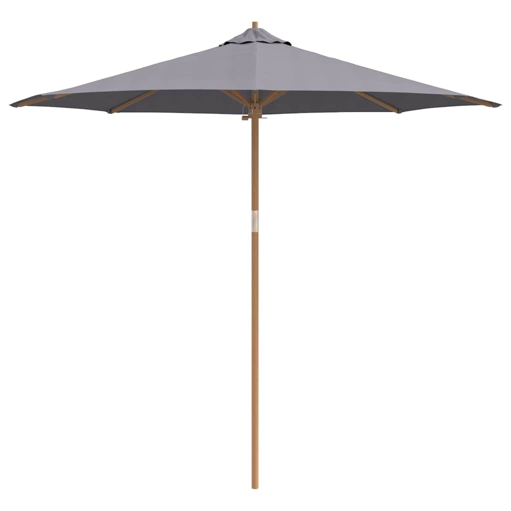 Garden Parasol Dark grey 270 x 270 x 260 cm Bamboo