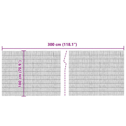 Reed Fence Folding Brown 300 x 180 cm Reed