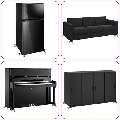 Furniture Rollers 4 pcs 16x14.5x5.5 cm Steel 180 kg