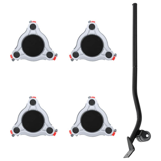 Furniture Rollers 4 pcs with Lifter 14.5x13.5x4 cm Steel 400 kg